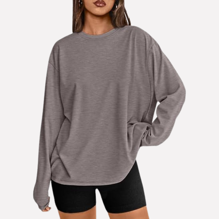 Vrouwen Oversized Lange Mouwen Shirt
