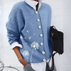 Gezellige wintergebreide cardigan voor dames