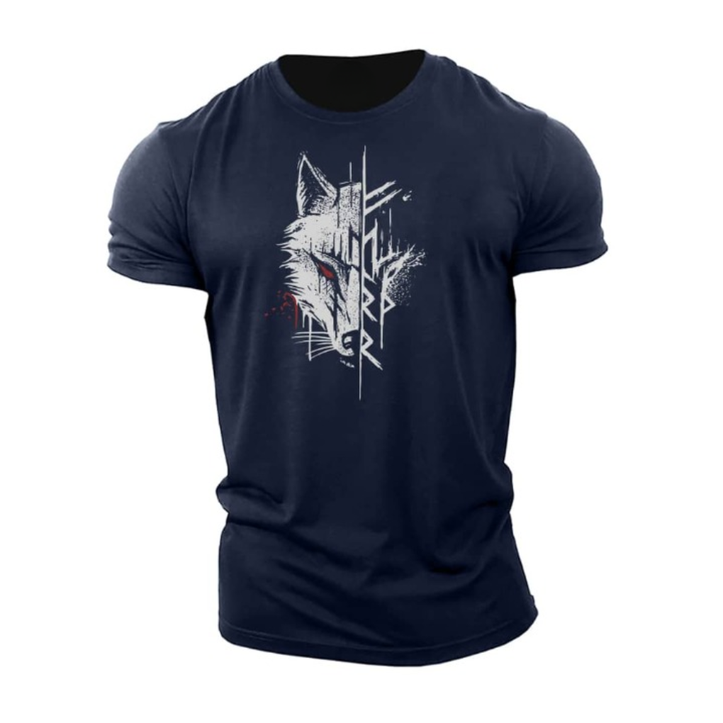 Katoenen T-shirt met korte mouwen voor heren