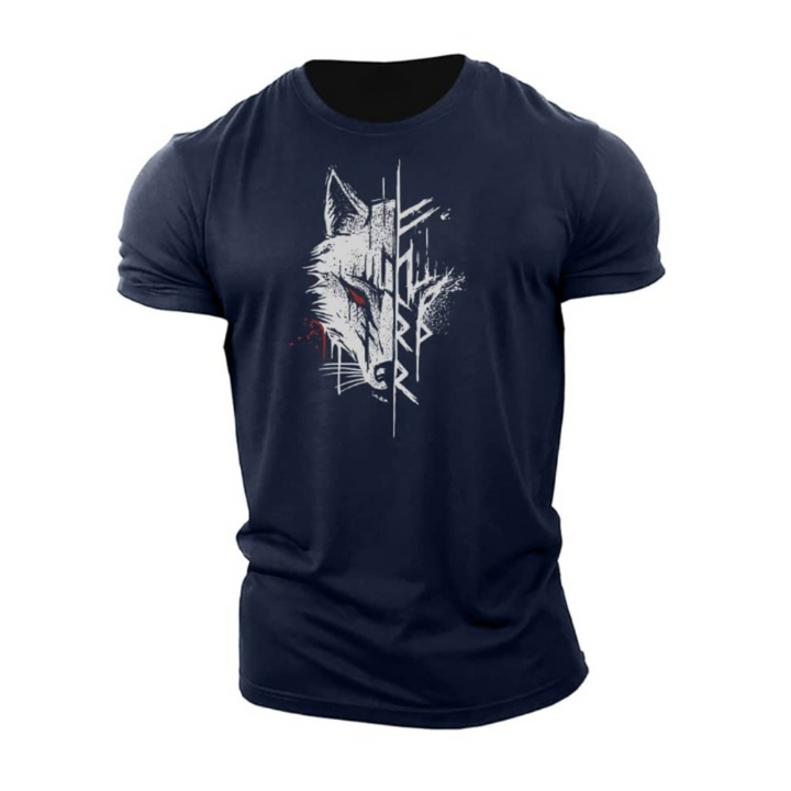 Katoenen T-shirt met korte mouwen voor heren