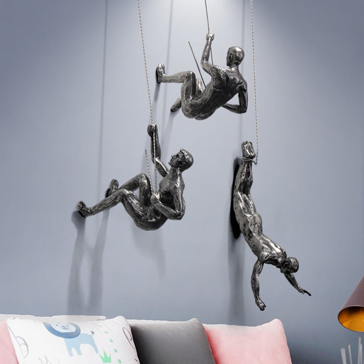 Bergbeklimmer-wandsculptuur – PeakFigures