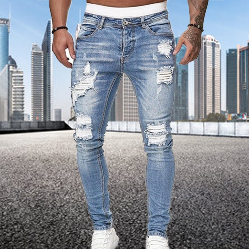 Benham - Stoere heren jeans spijkerbroek ripped details