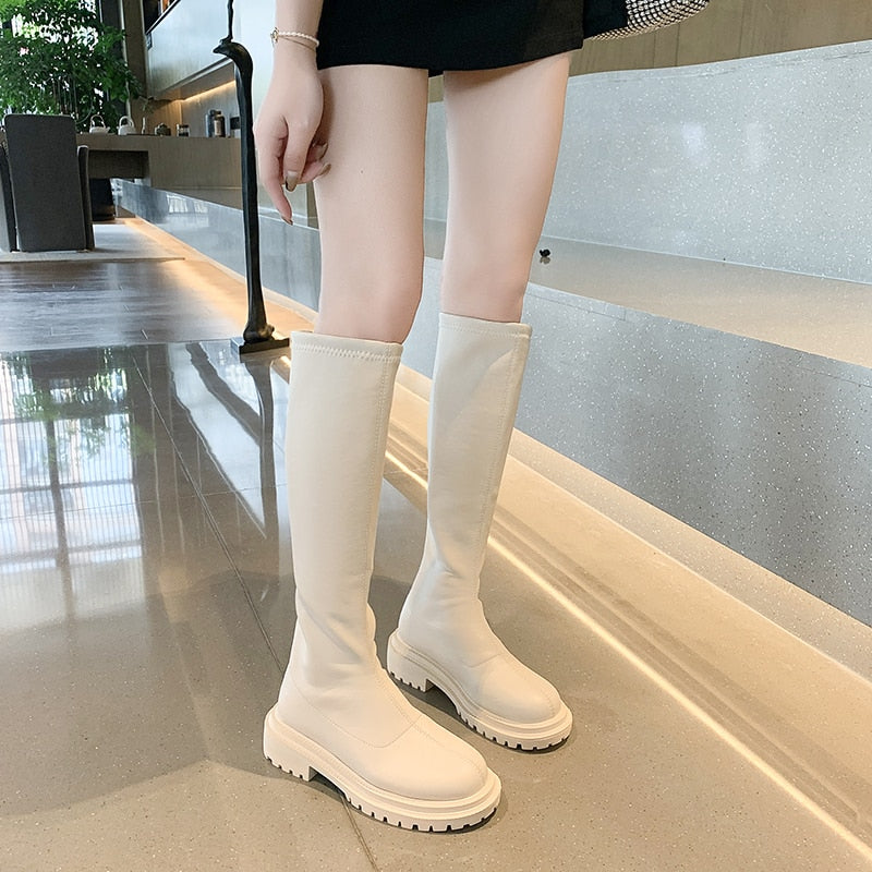 Hoge stijlvolle laarzen dames - Elvira