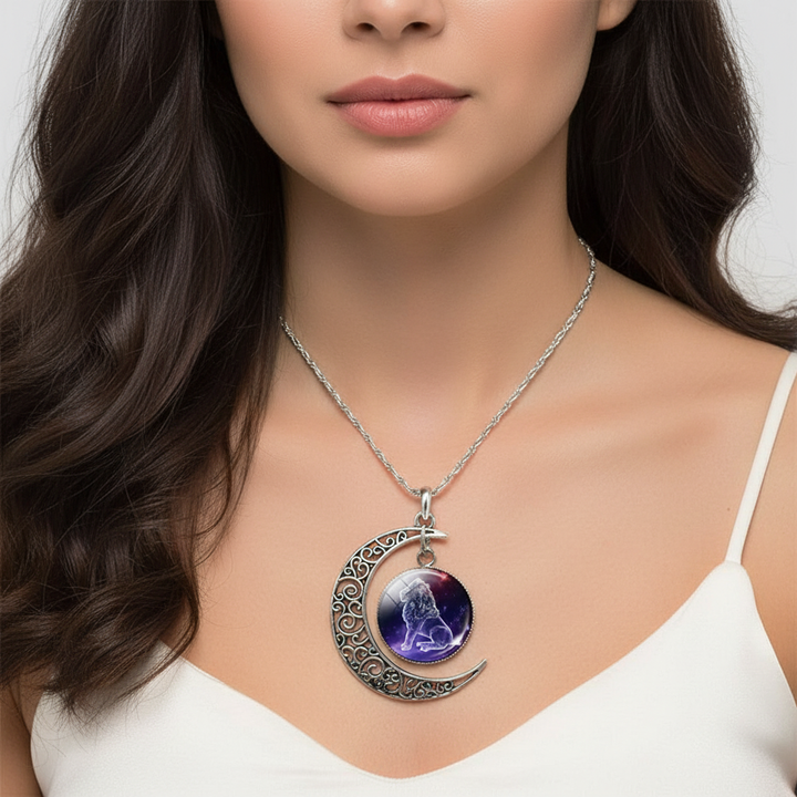 Ketting met maanhanger en sterrenbeeld – StarGleam