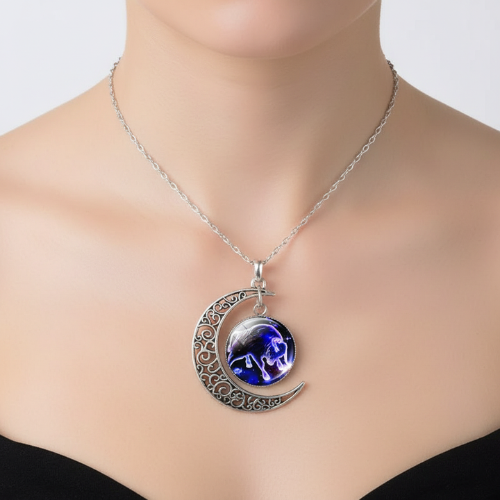 Ketting met maanhanger en sterrenbeeld – StarGleam