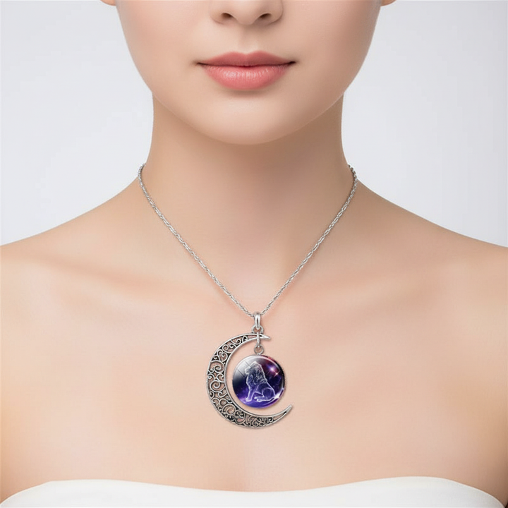 Ketting met maanhanger en sterrenbeeld – StarGleam