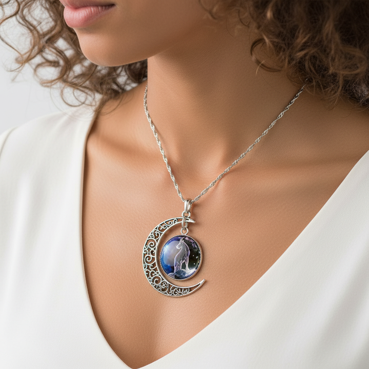 Ketting met maanhanger en sterrenbeeld – StarGleam