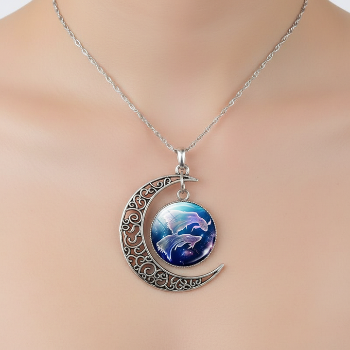 Ketting met maanhanger en sterrenbeeld – StarGleam