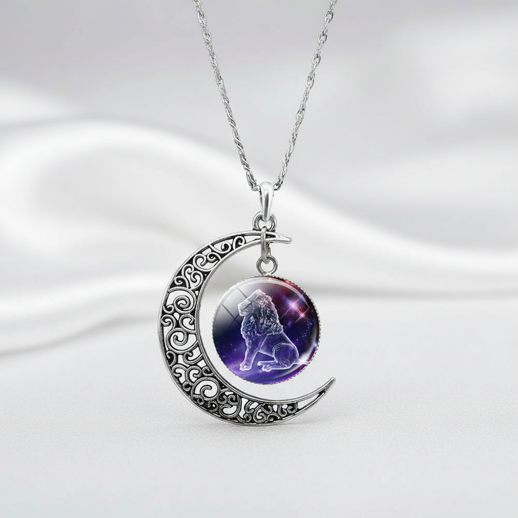 Ketting met maanhanger en sterrenbeeld – StarGleam