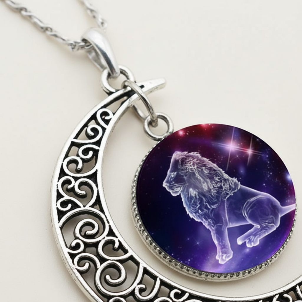 Ketting met maanhanger en sterrenbeeld – StarGleam