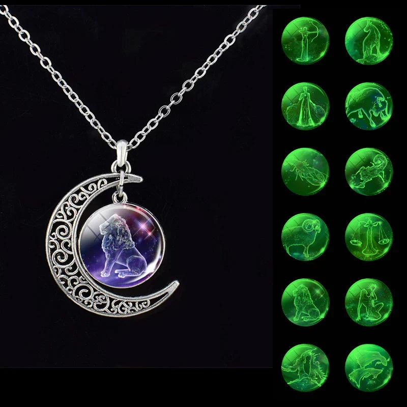 Ketting met maanhanger en sterrenbeeld – StarGleam