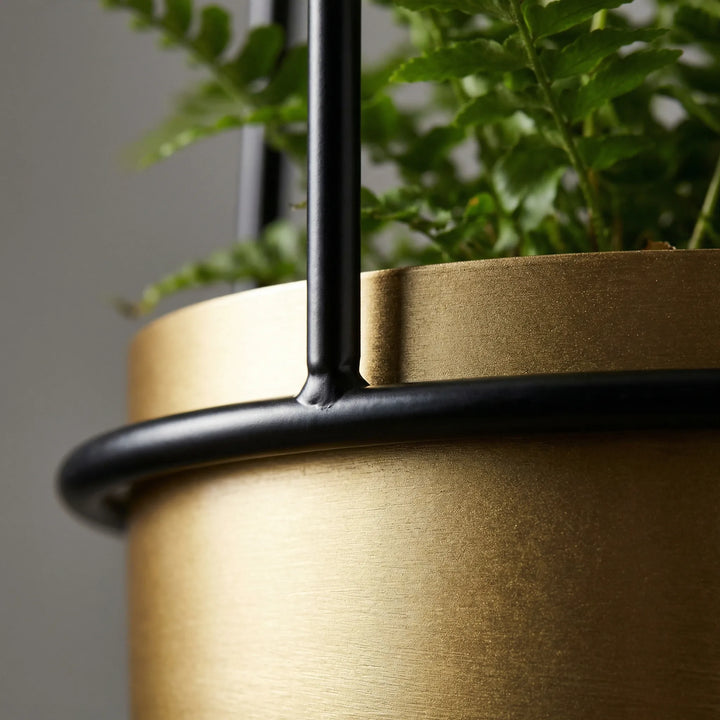 Hangende bloempot met geometrisch frame – Floraveil