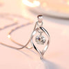 Zilveren Ketting met Zirkonia Kristal Hanger - Elinor