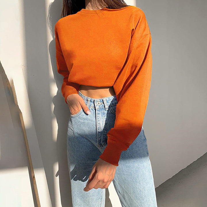 CiaranSweater I Crop Trui Met Lange Mouwen Voor Dames