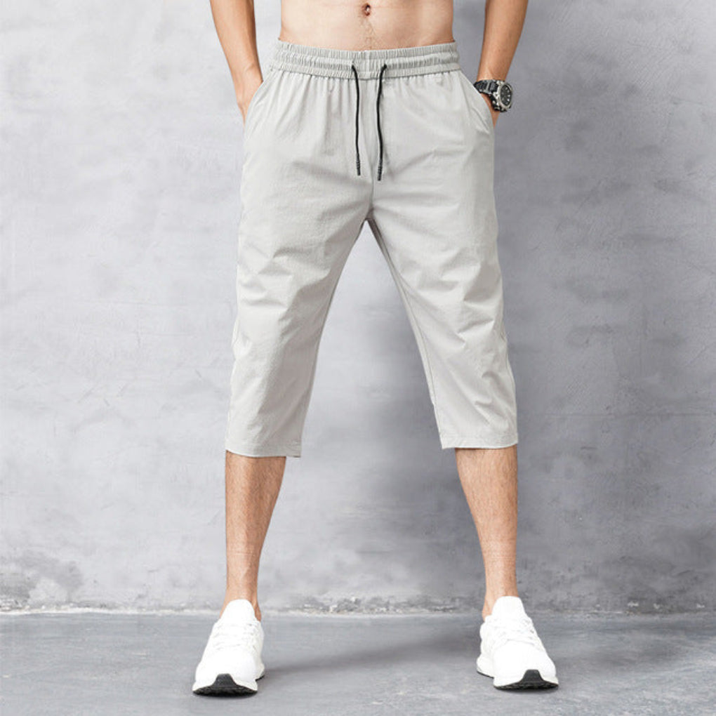 Heren 3/4 nylon broek – snel drogend en veelzijdig