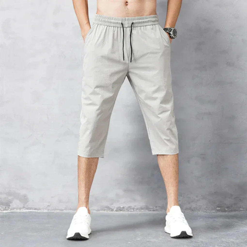 Heren 3/4 nylon broek – snel drogend en veelzijdig