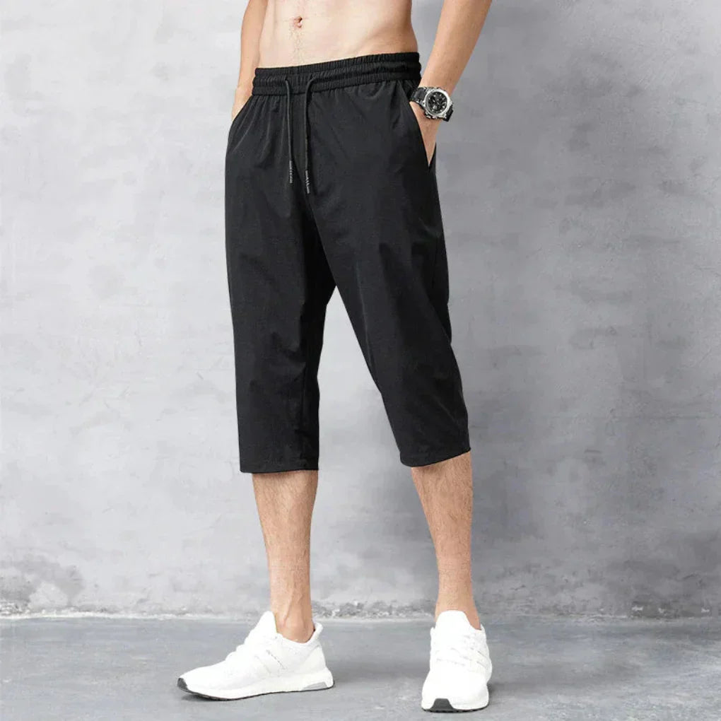 Heren 3/4 nylon broek – snel drogend en veelzijdig