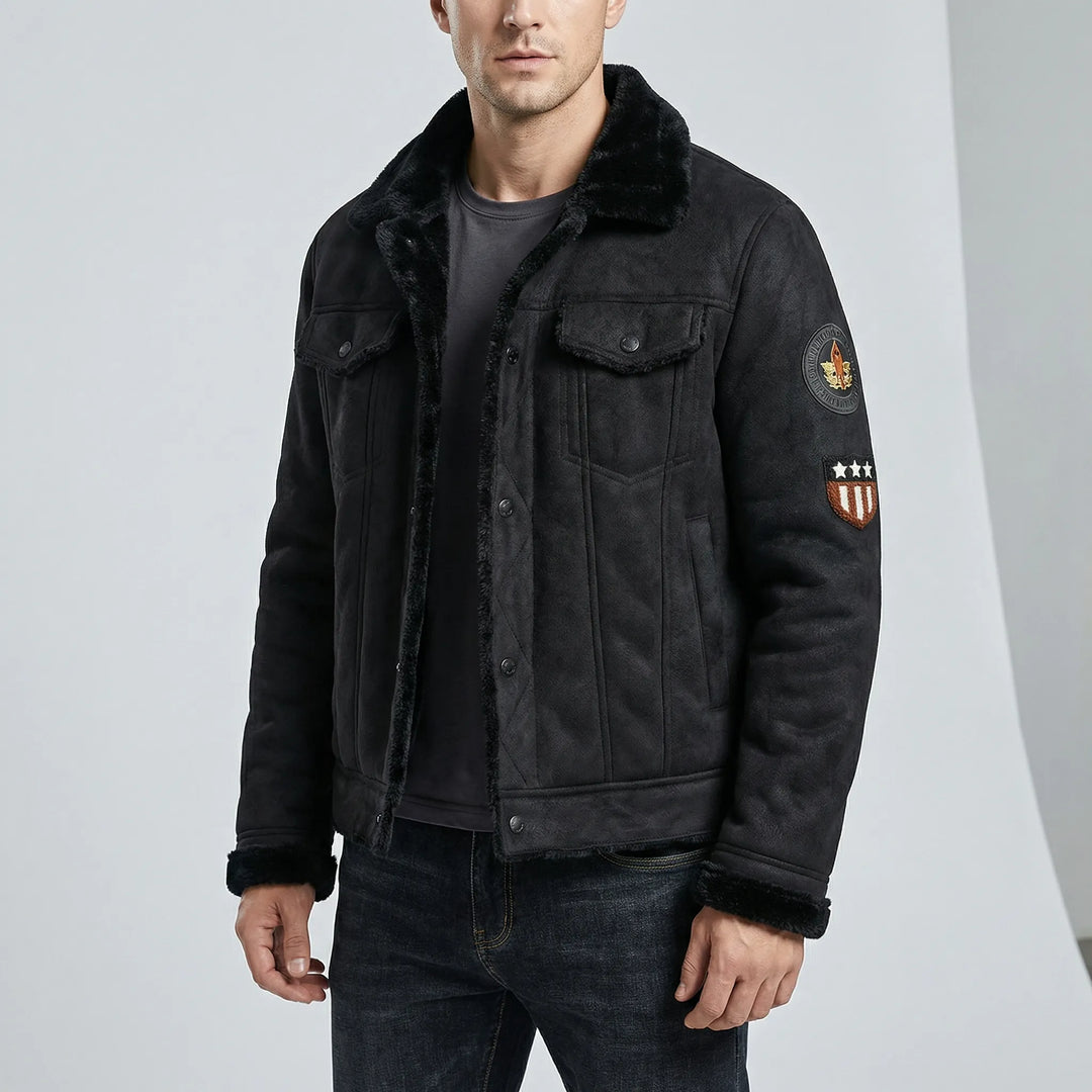 Herenbikerjack in klassieke stijl – Mio