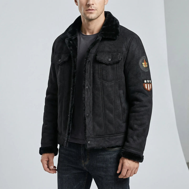 Herenbikerjack in klassieke stijl – Mio