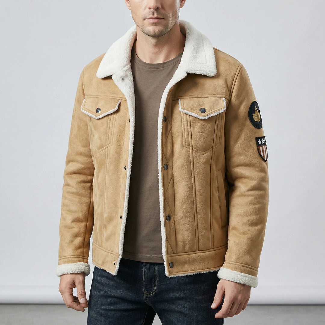 Herenbikerjack in klassieke stijl – Mio