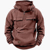 Heren Half‑Zip Hoodie met Borstzakken