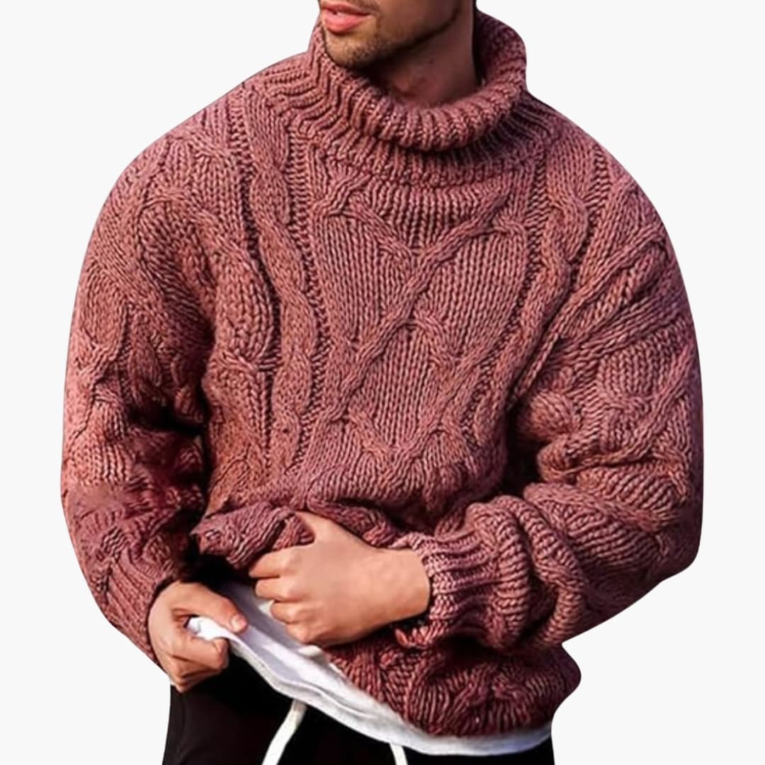 Heren Turtleneck Trui – Klassieke Gebreide Pullover