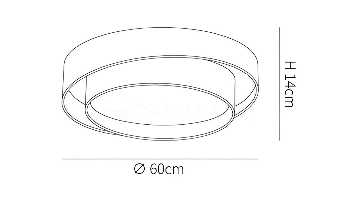 Led plafondlamp RingLit – modern ringdesign – afbeelding 26
