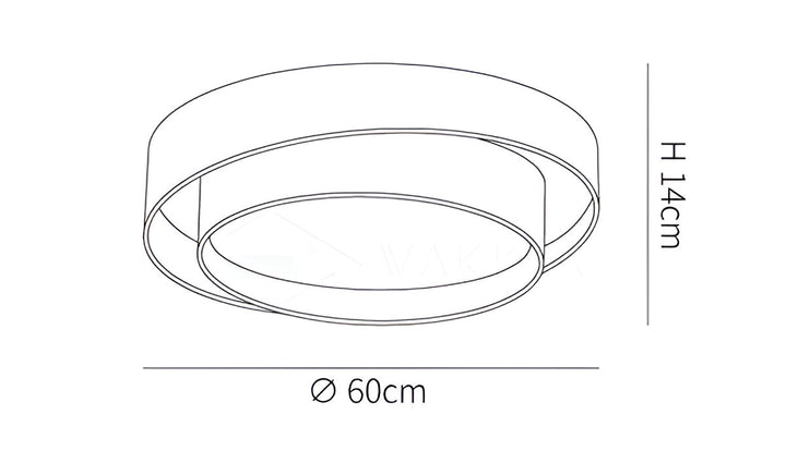 Led plafondlamp RingLit – modern ringdesign – afbeelding 26