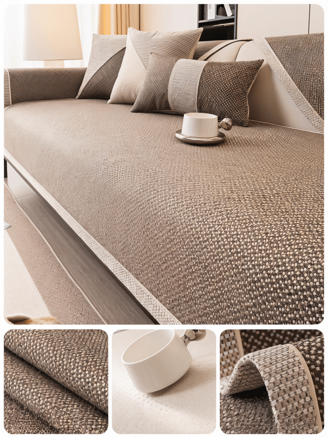 Bankhoes antislip – beschermende sofaovertrek – afbeelding 17