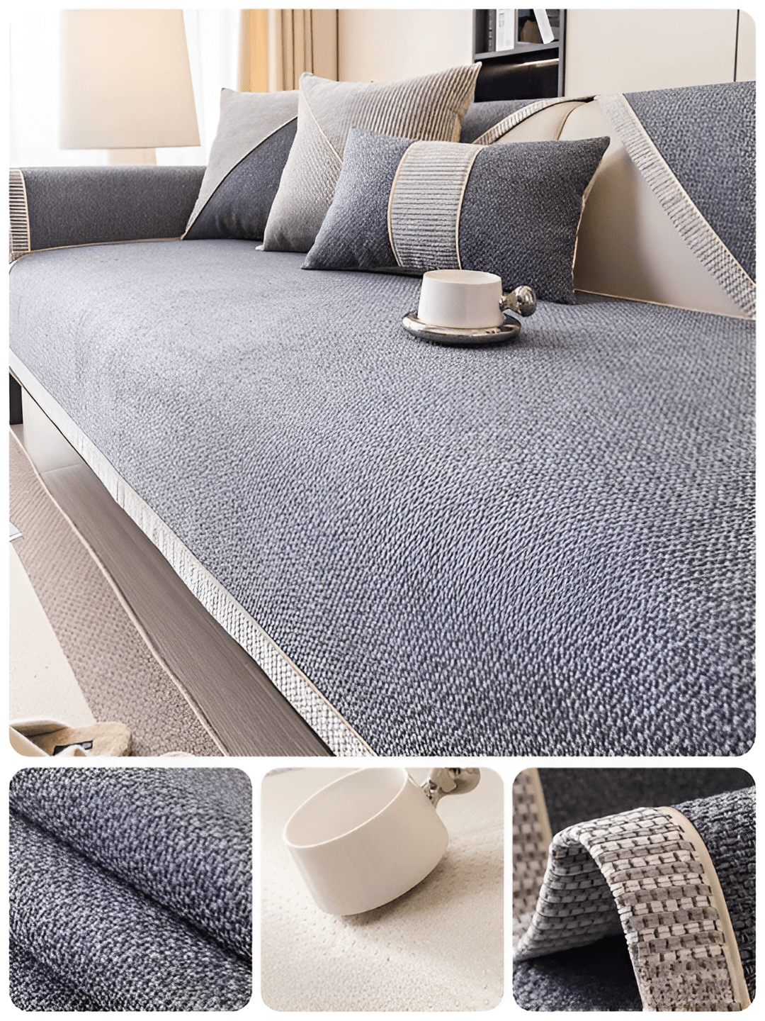 Bankhoes antislip – beschermende sofaovertrek – afbeelding 15