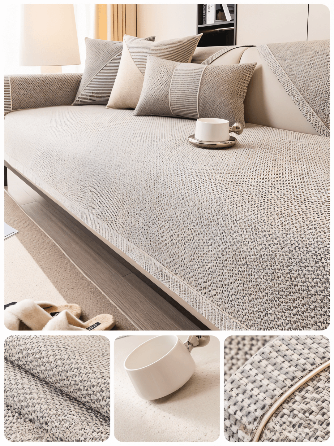 Bankhoes antislip – beschermende sofaovertrek – afbeelding 11