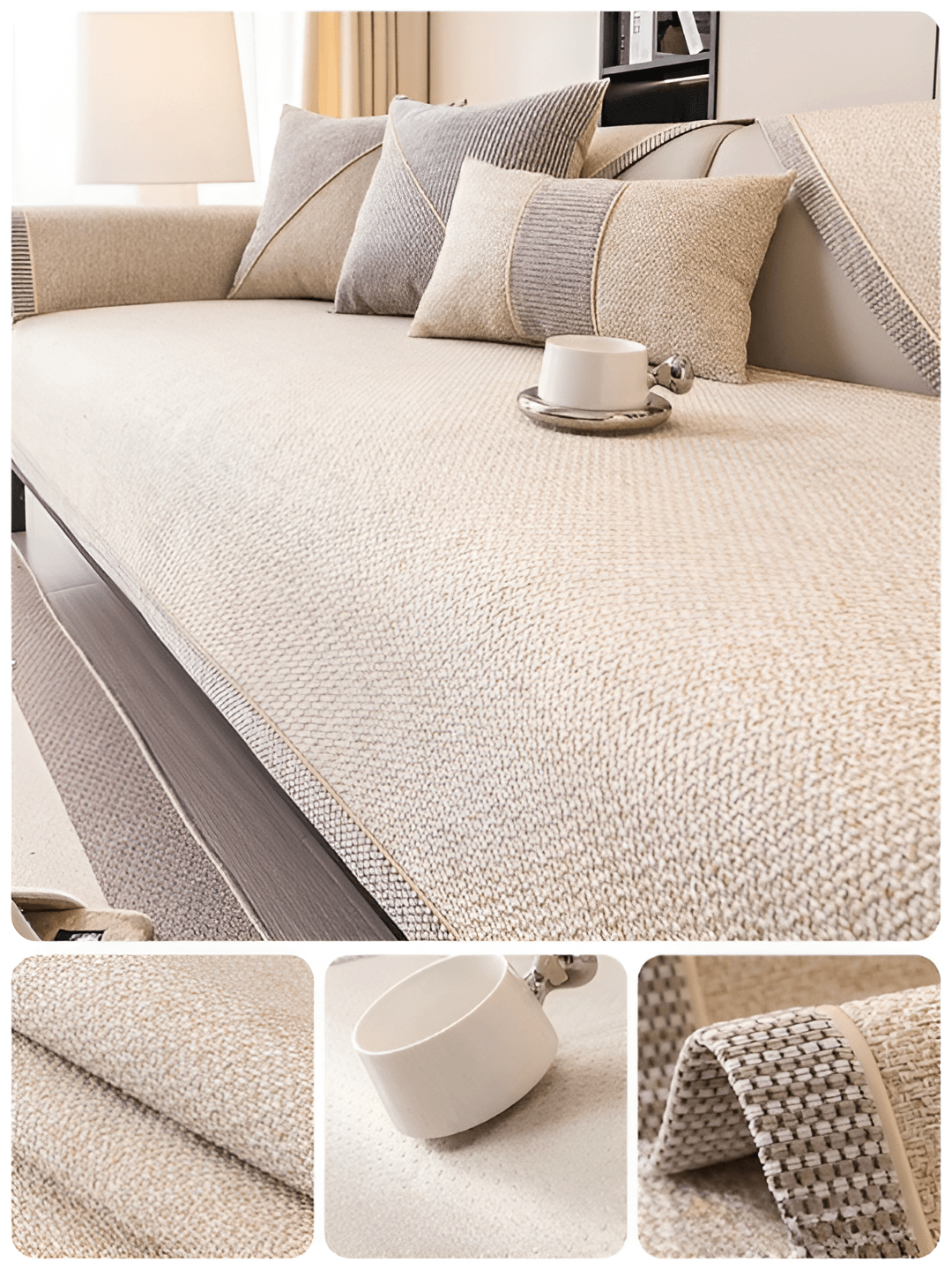 Bankhoes antislip – beschermende sofaovertrek – afbeelding 14