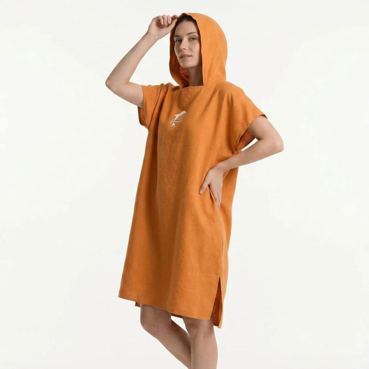 Omkleedjas met capuchon - Coveda