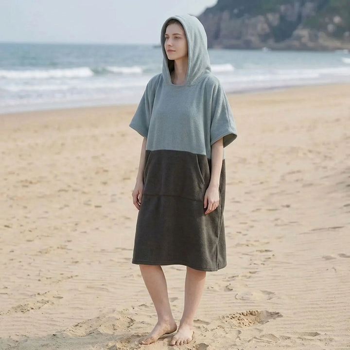 Badponcho met capuchon - Solmarl