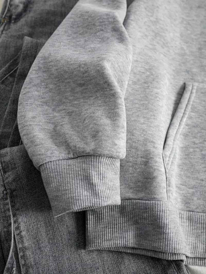 Dames hoodie met luipaardster-opdruk op de rug en nette afwerking