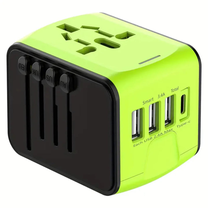 Internationale reisstekkeradapter Compact, veilig en snel opladen voor wereldwijd gebruik