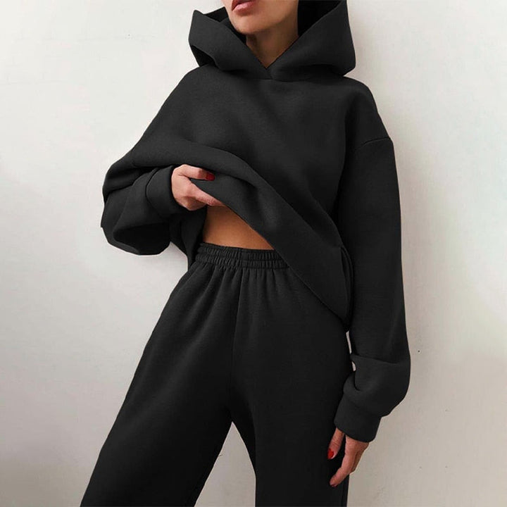 Dames joggingset | 2-delig: hoodie & broek met stretchtaille