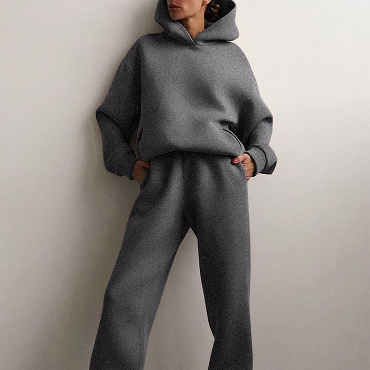 Dames joggingset | 2-delig: hoodie & broek met stretchtaille