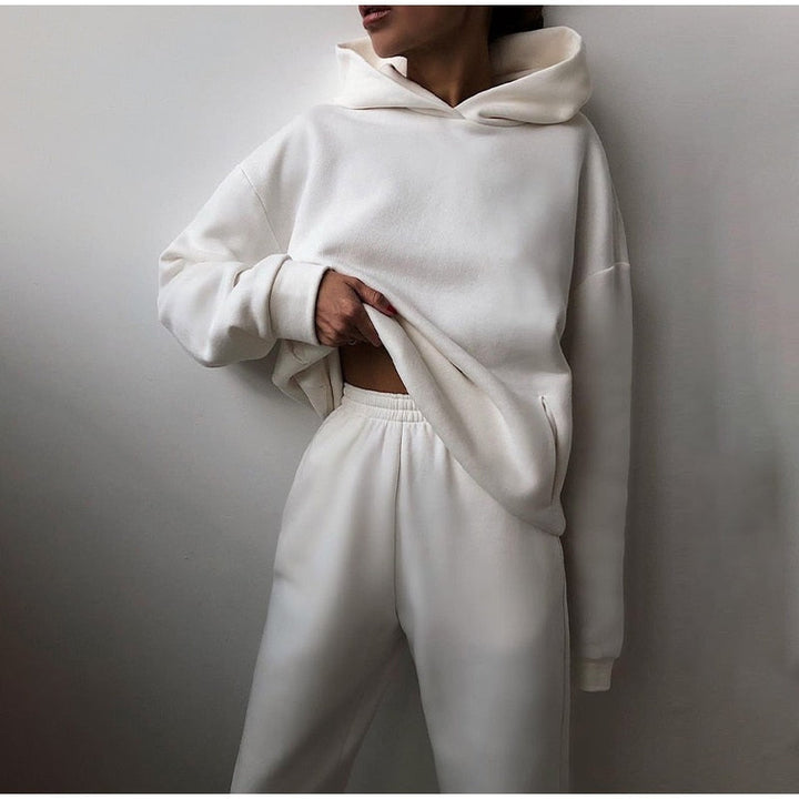 Dames joggingset | 2-delig: hoodie & broek met stretchtaille