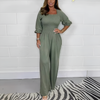 Jumpsuit in verschillende kleuren met lange mouwen - Lenora