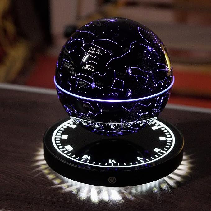 Zwevende sterrenkaart "Constellation" – lamp met magnetische levitatie