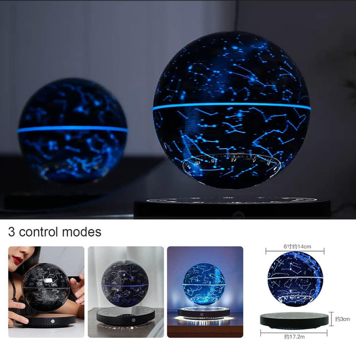 Zwevende sterrenkaart "Constellation" – lamp met magnetische levitatie