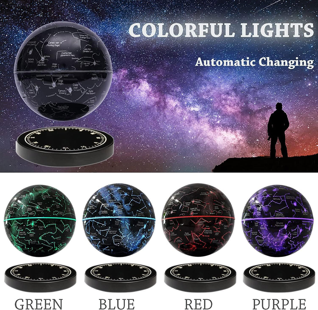 Zwevende sterrenkaart "Constellation" – lamp met magnetische levitatie