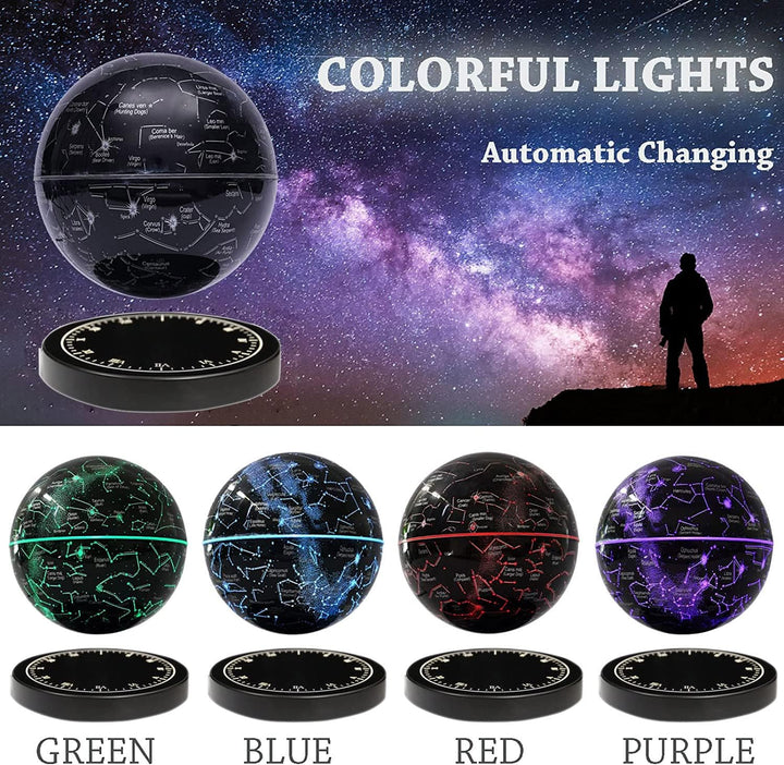 Zwevende sterrenkaart "Constellation" – lamp met magnetische levitatie