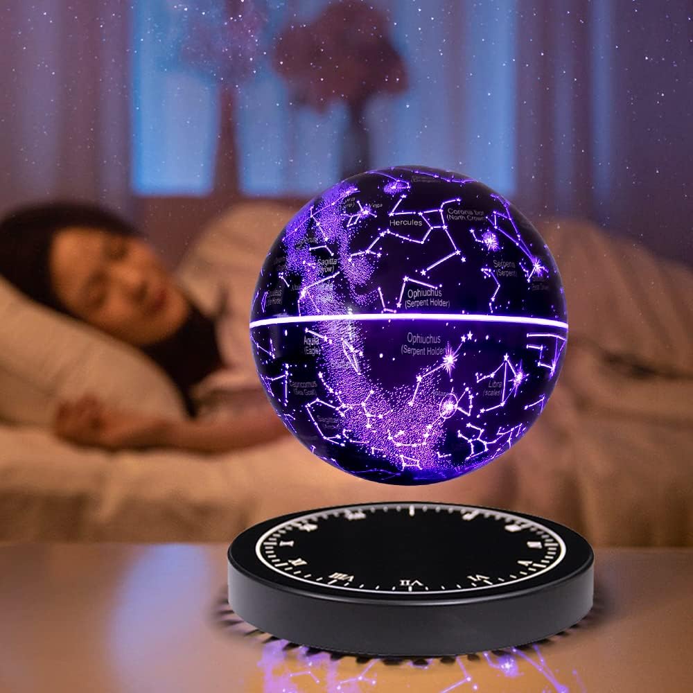 Zwevende sterrenkaart "Constellation" – lamp met magnetische levitatie