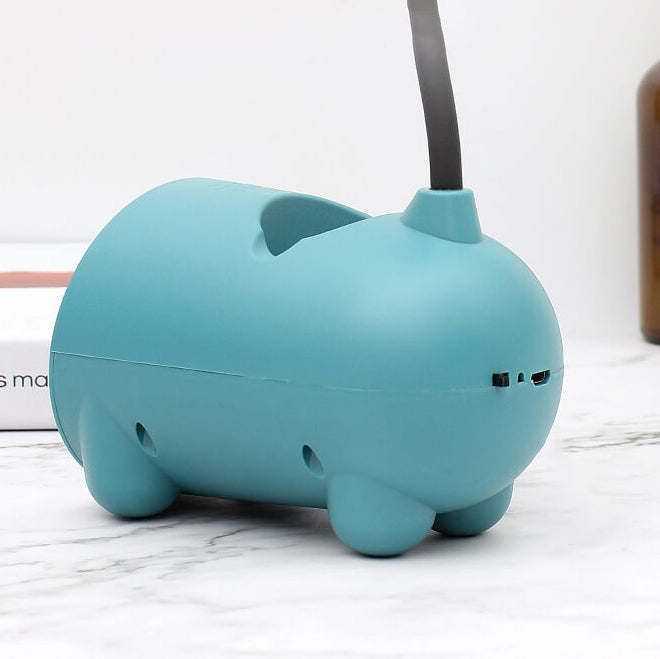 Konijntjes LED-bureaulamp met pennenhouder – aanraakbediening & USB-oplaadbaar