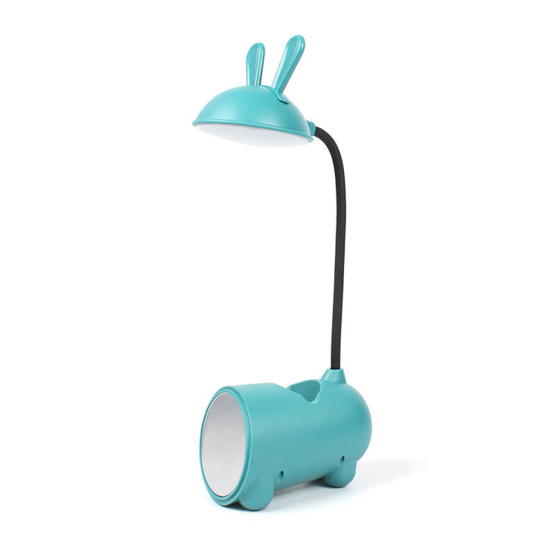 Konijntjes LED-bureaulamp met pennenhouder – aanraakbediening & USB-oplaadbaar