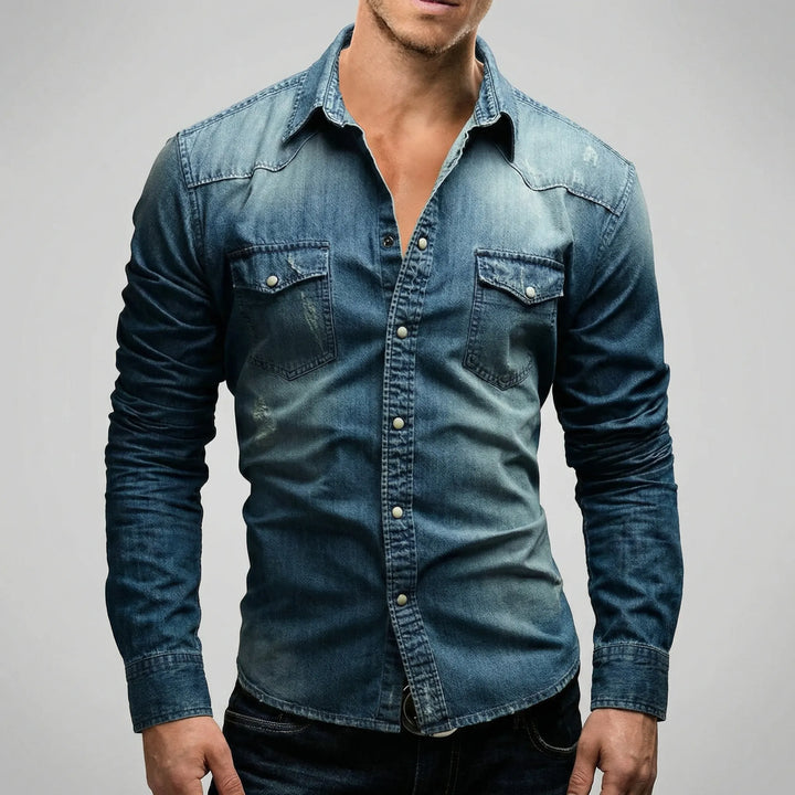 Casual overhemd met lange mouwen – Benno