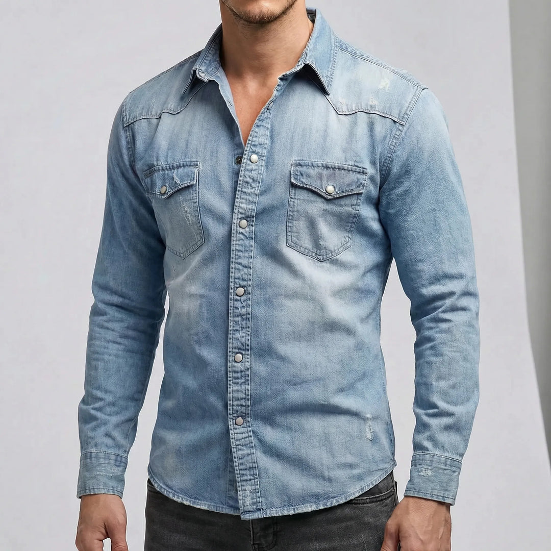 Casual overhemd met lange mouwen – Benno