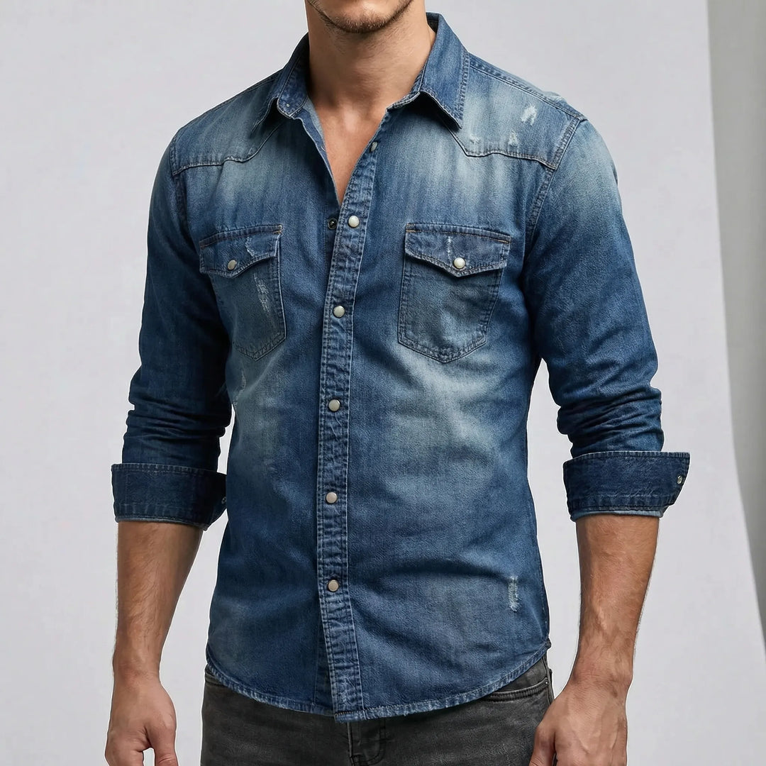 Casual overhemd met lange mouwen – Benno